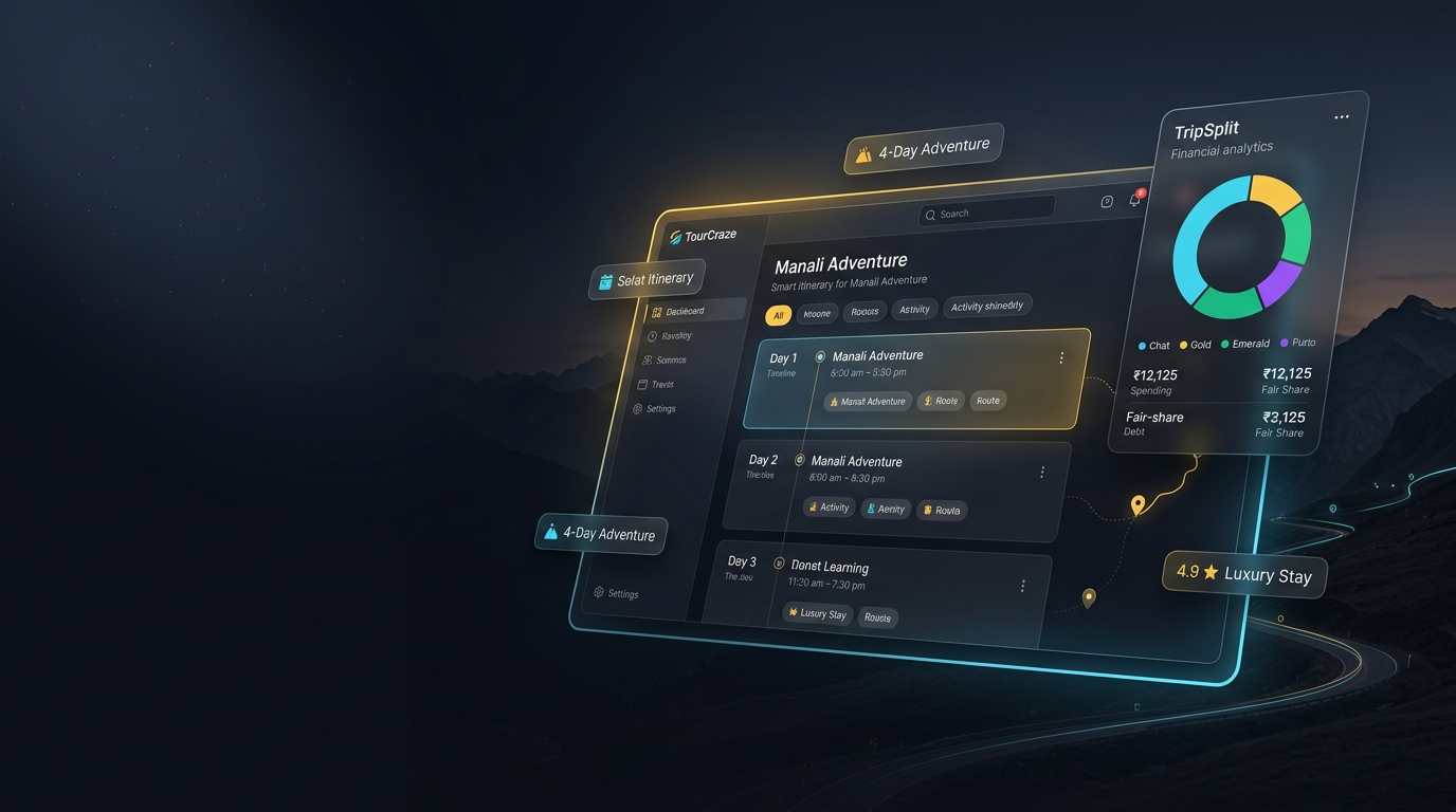 TourCraze 3D Command Center Dashboard